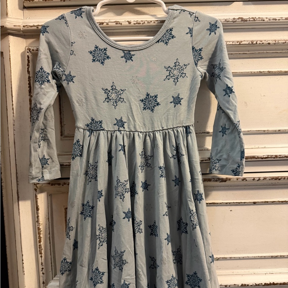Kyte baby twirl snowflake dress size 18-24m euc